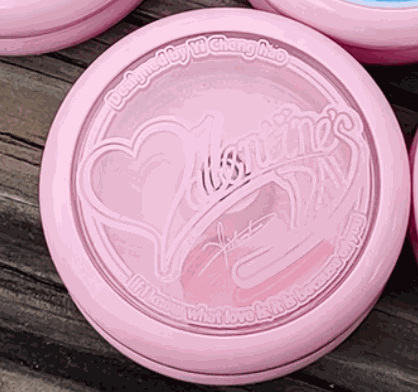 Transparent White Pink Text
